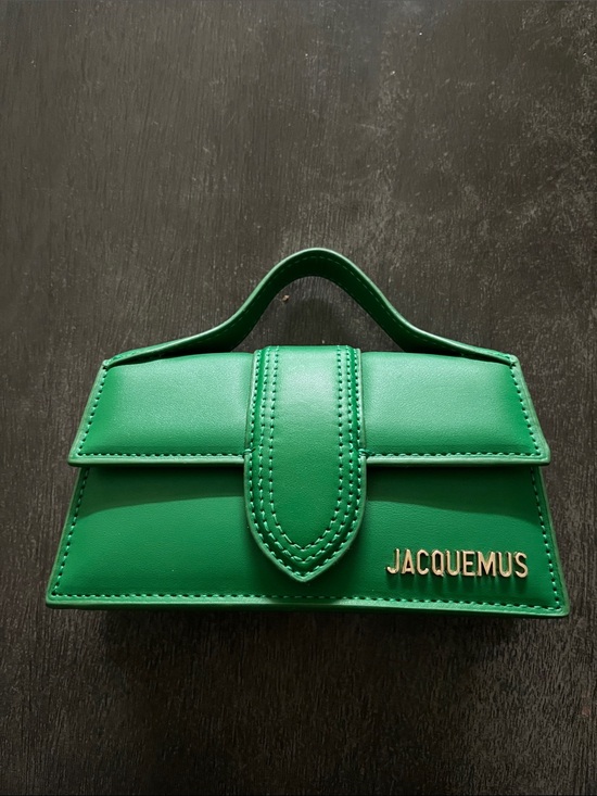 Jacquemus Handbags - Jacquemus emerald green mini top-handle bag